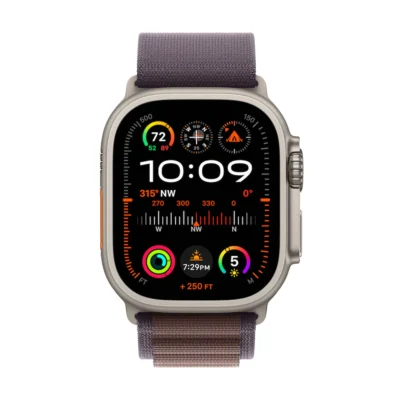 Apple Watch Ultra 2 Titanium Case with Alpine Loop – Indigo